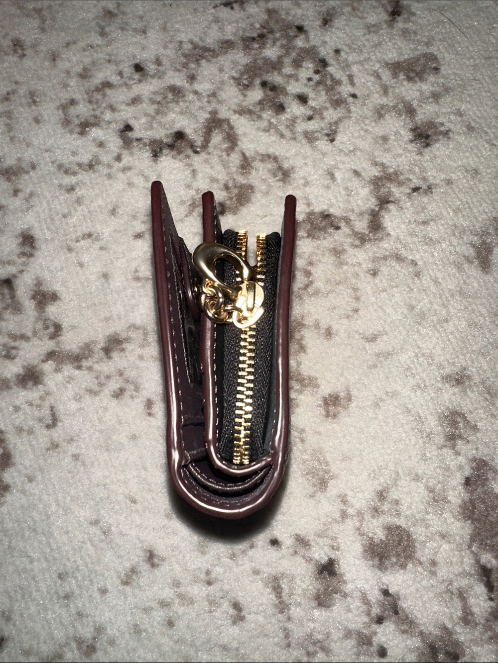 COACH Women’s snap leather wallet with Coach Heritage - Picture 6 of 7